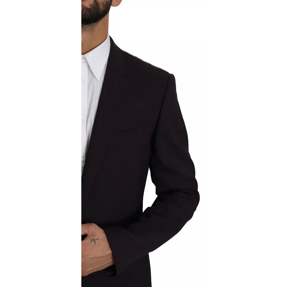 Dolce & Gabbana Purple MARTINI Wool Stretch 2 Piece Suit