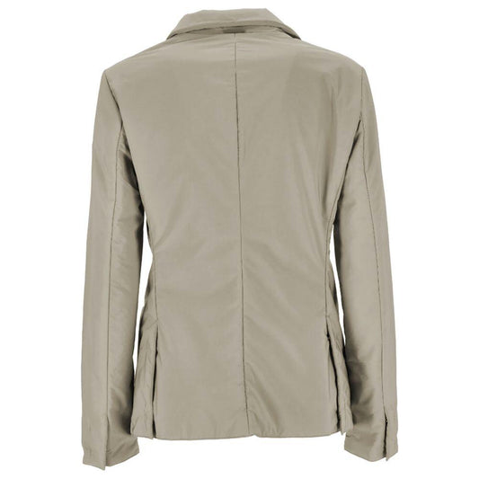 People Of Shibuya Beige Polyester Jackets & Coat People Of Shibuya Dark Gray