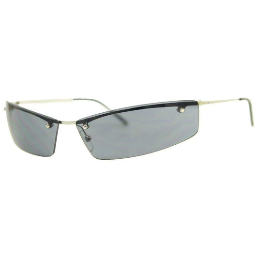 Adolfo Dominguez Silver Metal Sunglasses Adolfo Dominguez Dark Gray