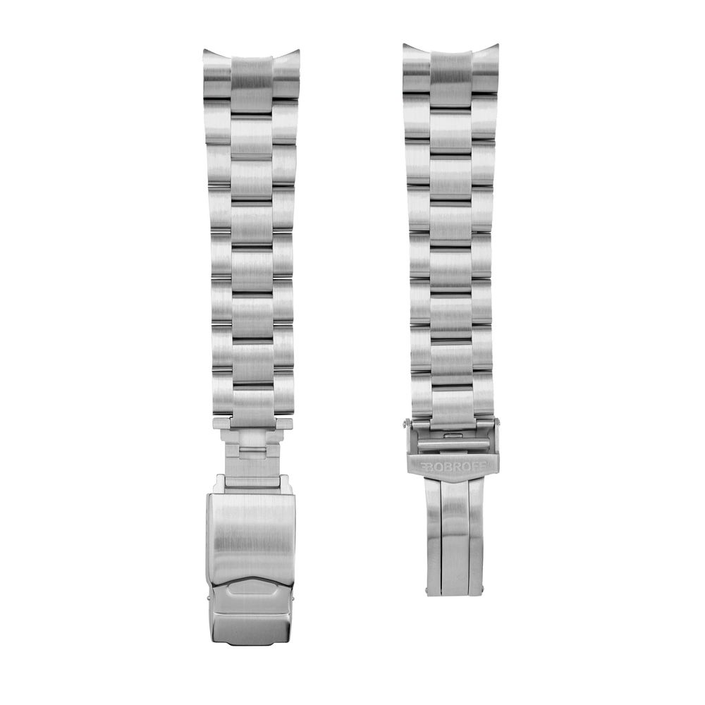 Bobroff Silver Stainless Steel Bracelet Watch Bobroff