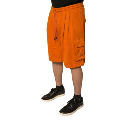 Dolce & Gabbana Orange Cotton Men Casual Cargo Bermuda Shorts Dolce & Gabbana