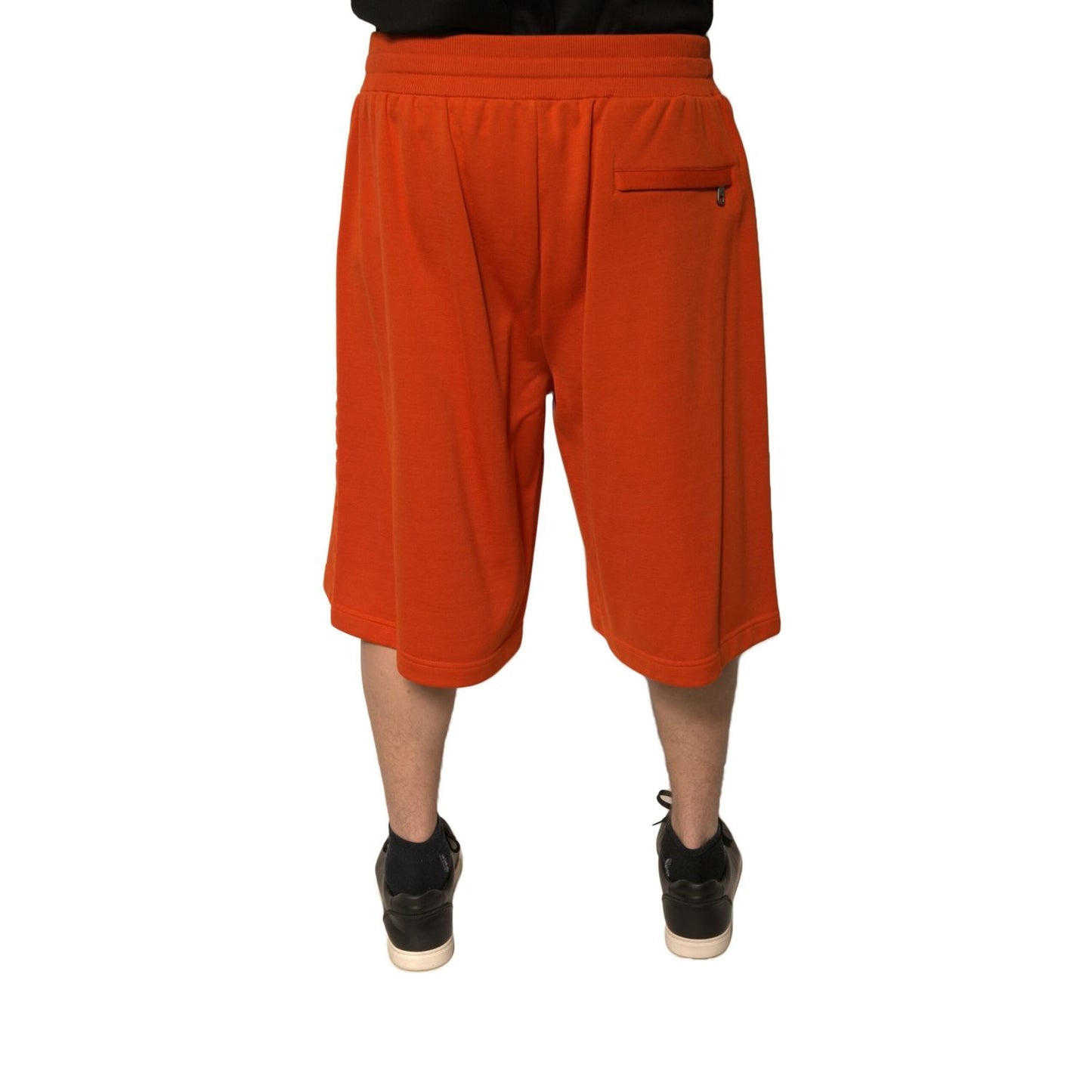 Dolce & Gabbana Orange Cotton Blend Men Bermuda Shorts Dolce & Gabbana