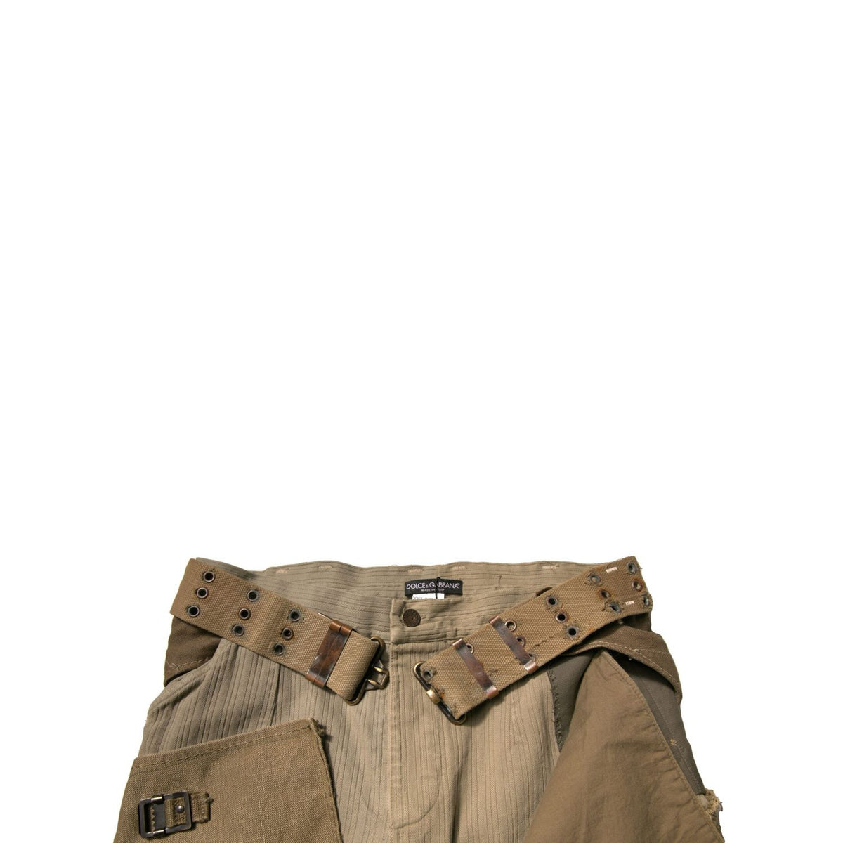Dolce & Gabbana Multicolor Reconstructed Flight Cargo Pants
