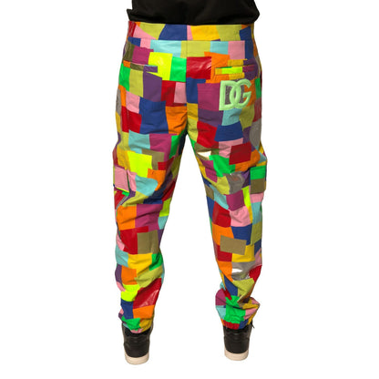 Dolce & Gabbana Multicolor Cotton Patchwork Men Cargo Pants