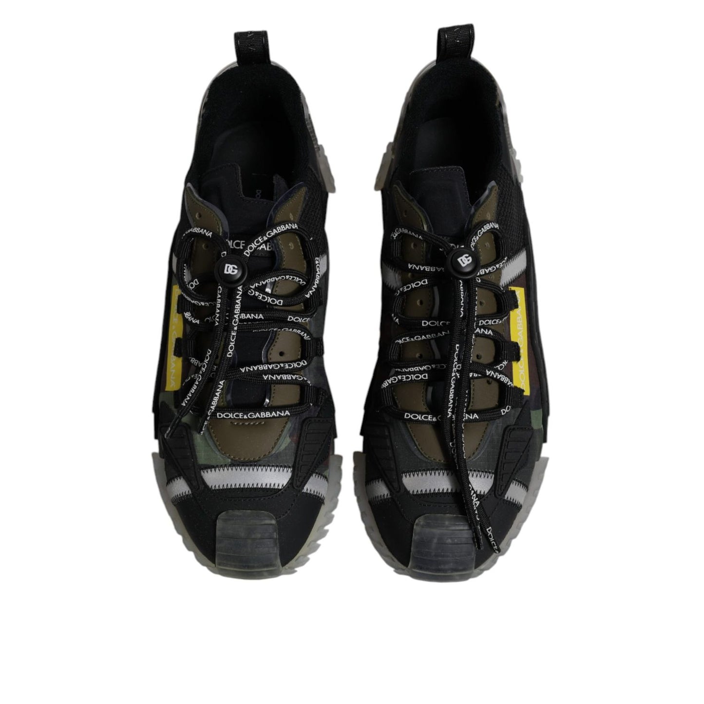Dolce & Gabbana Black Green Camo NS1 Low Top Sneakers Shoes Dolce & Gabbana
