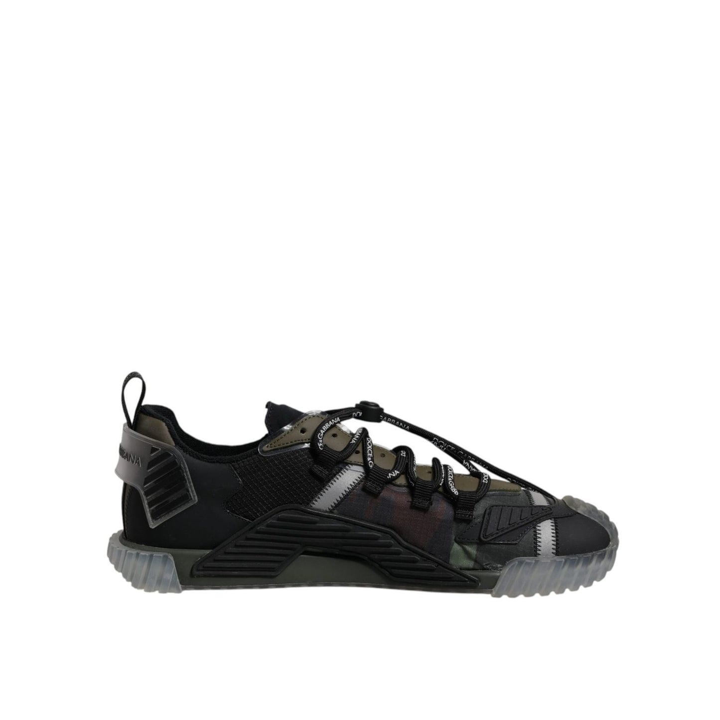 Dolce & Gabbana Black Green Camo NS1 Low Top Sneakers Shoes Dolce & Gabbana