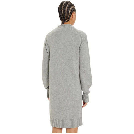 Calvin Klein Jeans Gray Organic Cotton Dress Calvin Klein Jeans Dark Gray