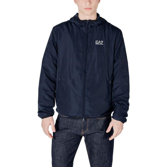 EA7 Emporio Armani Blue Polyester Jacket