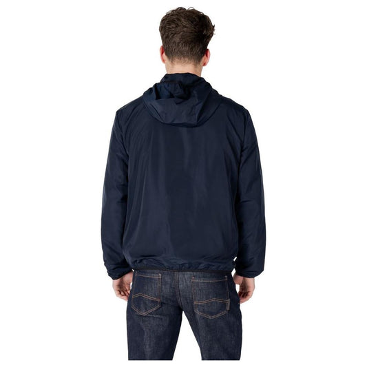 EA7 Emporio Armani Blue Polyester Jacket EA7 Emporio Armani Dark Slate Gray