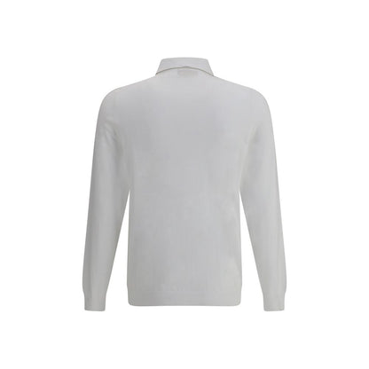 Svevo White Cotton Polo Shirt