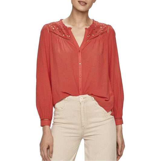 Pepe Jeans Red Viscose Shirt