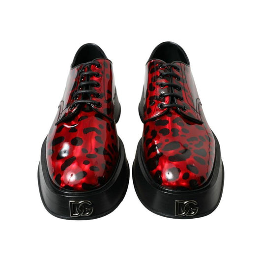 Dolce & Gabbana Red Calfskin Formal