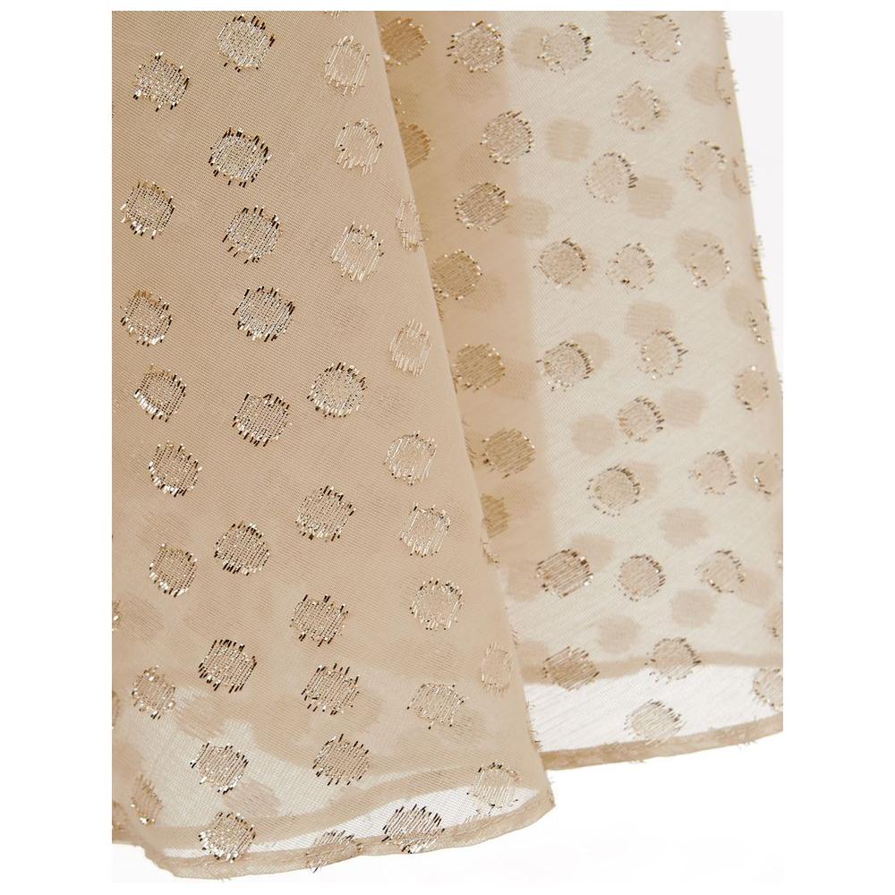 Lardini Beige Cotton Cocktail Dress