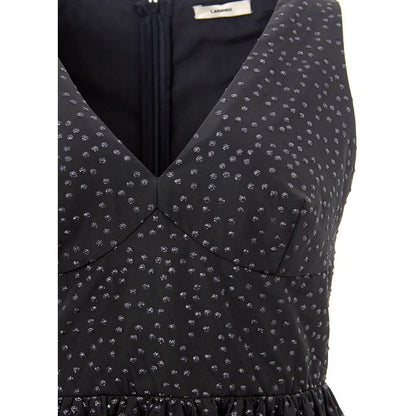 Lardini Black Polyethylene Casual Dress