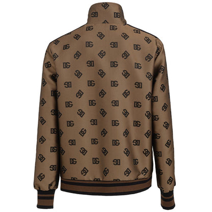 Dolce & Gabbana Bronze Polyester Shell Jacket Dolce & Gabbana