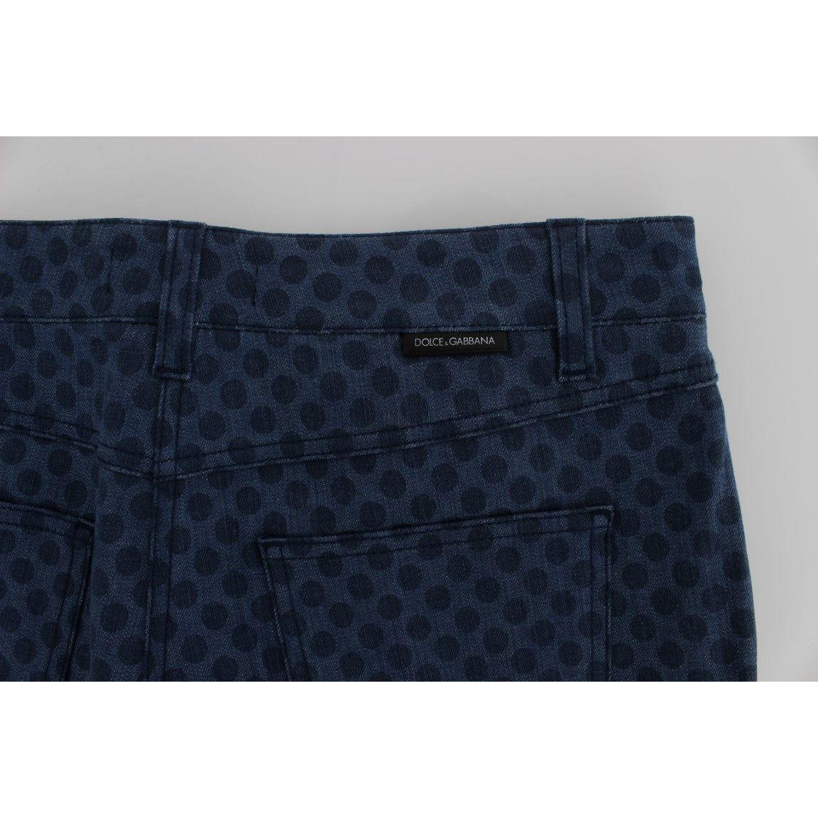 Dolce & Gabbana Polka Dotted Stretch Capri Jeans Dolce & Gabbana