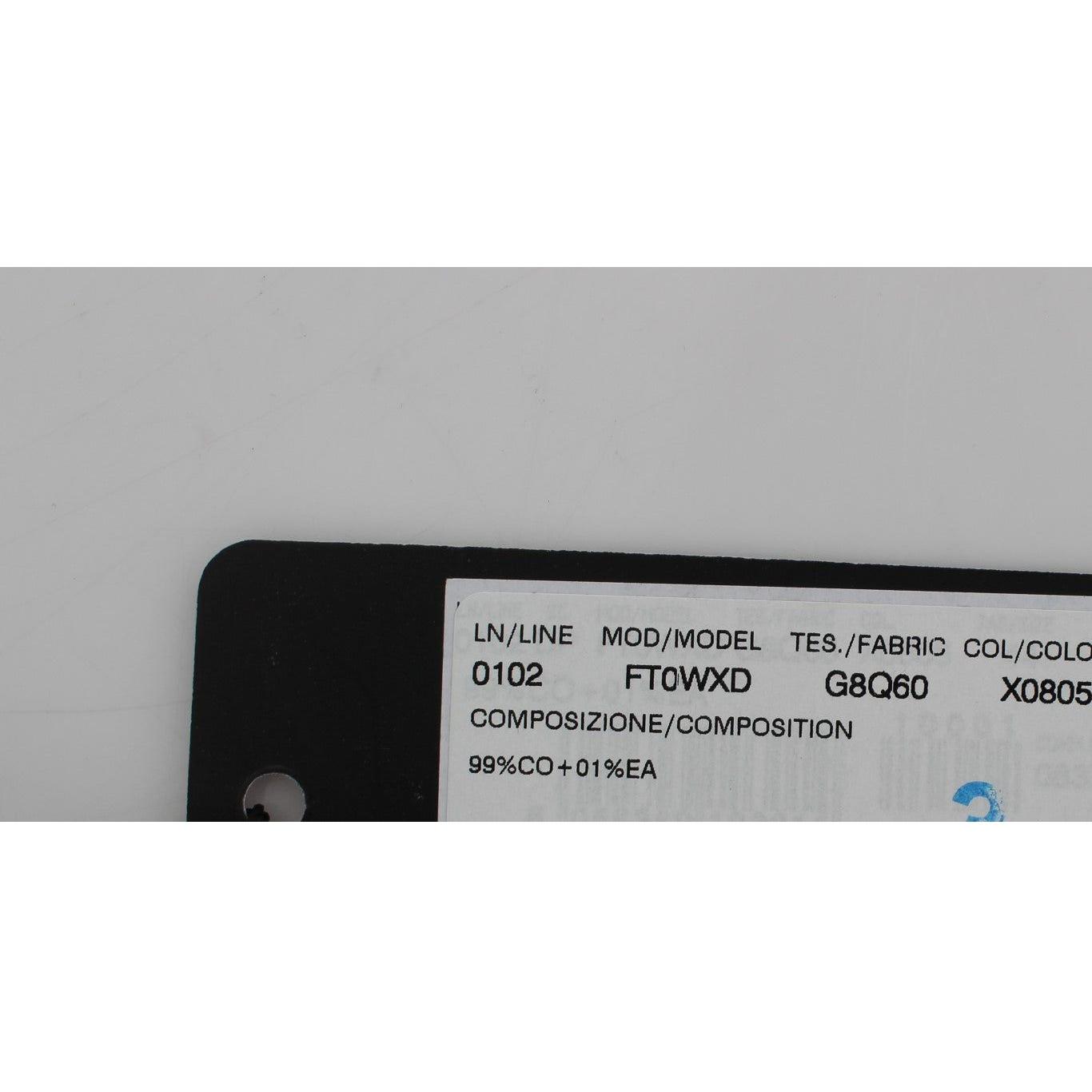 波点弹力七分牛仔裤