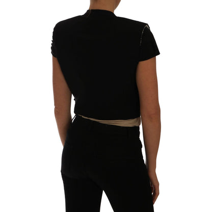 Dolce & Gabbana Black Short Croped Blazer Jacket Dolce & Gabbana
