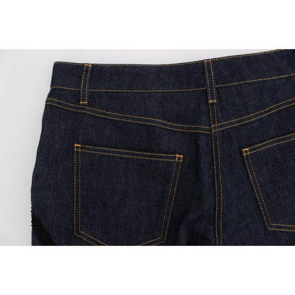 Dolce & Gabbana Blue Denim Cotton CAPRI Torero Jeans Dolce & Gabbana