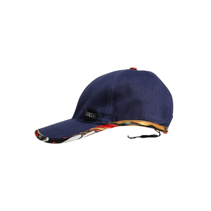 Dolce & Gabbana Blue Cotton 6 Panels Baseball Cap