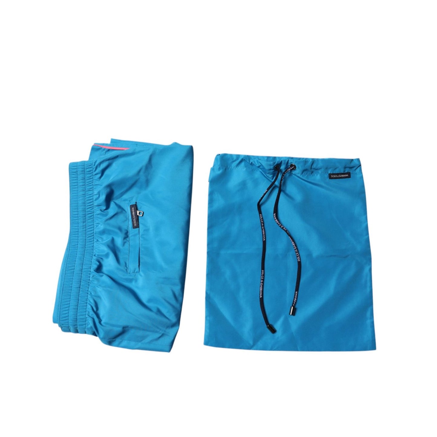 Dolce & Gabbana Turquoise Logo Beachwear Shorts 2Pc Swimwear Dolce & Gabbana