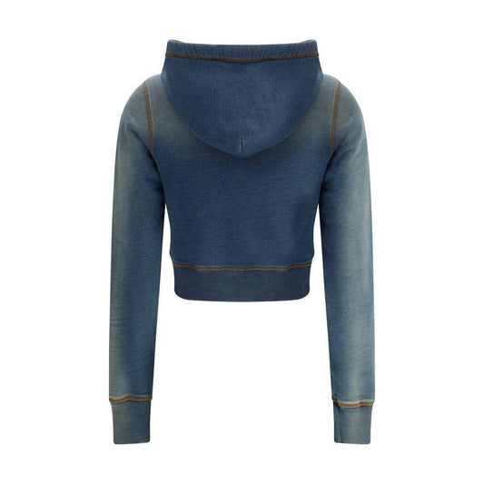 Diesel Oval D Hoodie 1728,72470364320,Blue,Clothing,Diesel,New with tags,S,Sweaters - Women - Clothing,Women,Women - Clothing DI-A168330GIAT01-S