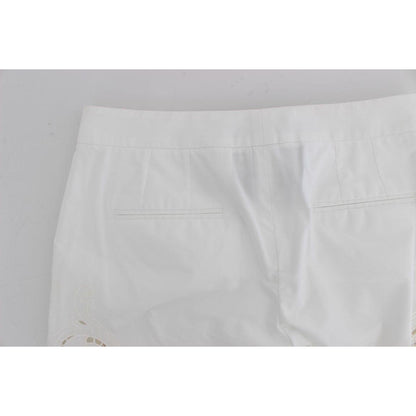 Dolce & Gabbana White Floral Cutout Dress Sicily Pants Dolce & Gabbana