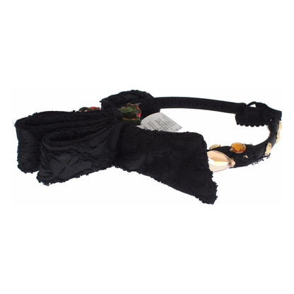 Dolce & Gabbana Diadem Headband Tiara Berry Fruit Crystal Bow Hair Dolce & Gabbana