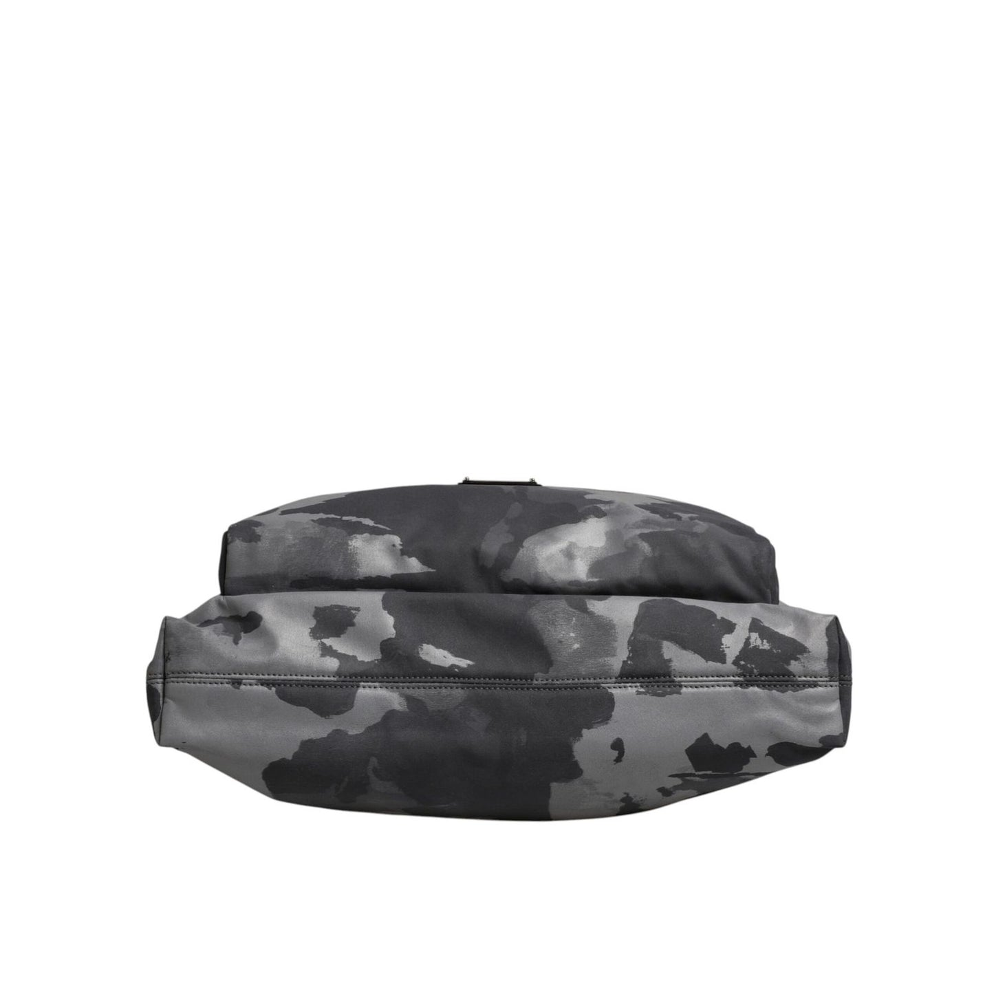Dolce & Gabbana Gray Camo Cotton Multiple Compartments Tote Bag