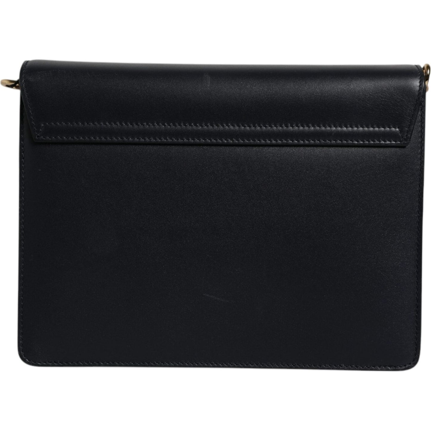 Dolce & Gabbana Black Calfskin Leather Shoulder Strap Bag 1728,67345645728,Bags,Black,Dolce & Gabbana,Material: 100% Calfskin Leather,Preowned / Defect,Shoulder Bags - Women - Bags,Women,Women - Bags BAG4309