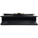 Dolce & Gabbana Black Calfskin Leather Shoulder Strap Bag 1728,67345645728,Bags,Black,Dolce & Gabbana,Material: 100% Calfskin Leather,Preowned / Defect,Shoulder Bags - Women - Bags,Women,Women - Bags BAG4309