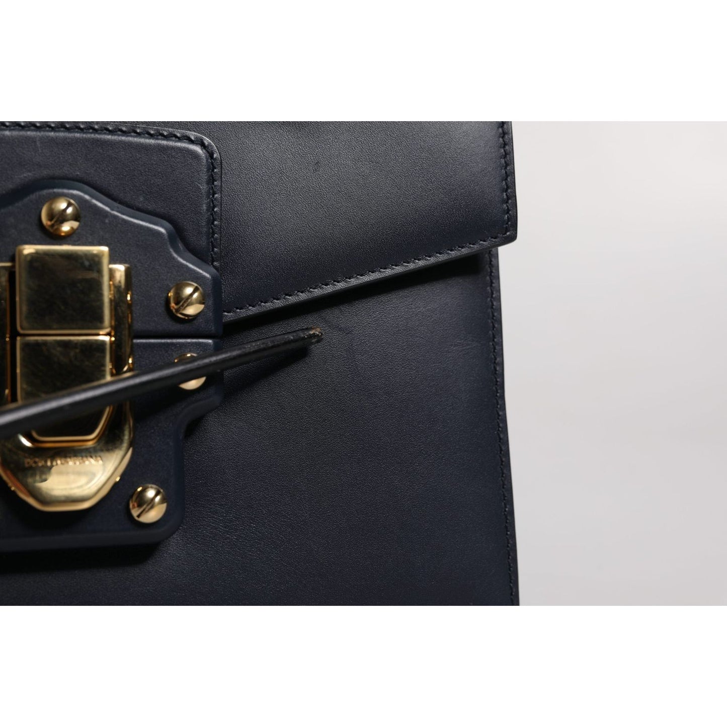 Dolce & Gabbana Black Calfskin Leather Shoulder Strap Bag 1728,67345645728,Bags,Black,Dolce & Gabbana,Material: 100% Calfskin Leather,Preowned / Defect,Shoulder Bags - Women - Bags,Women,Women - Bags BAG4309