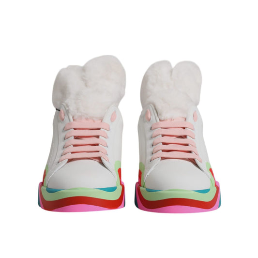 Dolce & Gabbana Multicolor Low Top Trainers Sneakers Shoes