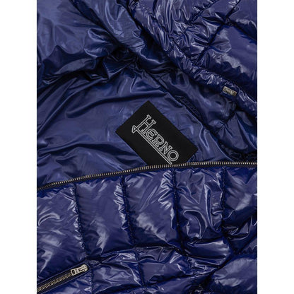 Herno Blue Polyamide Coat
