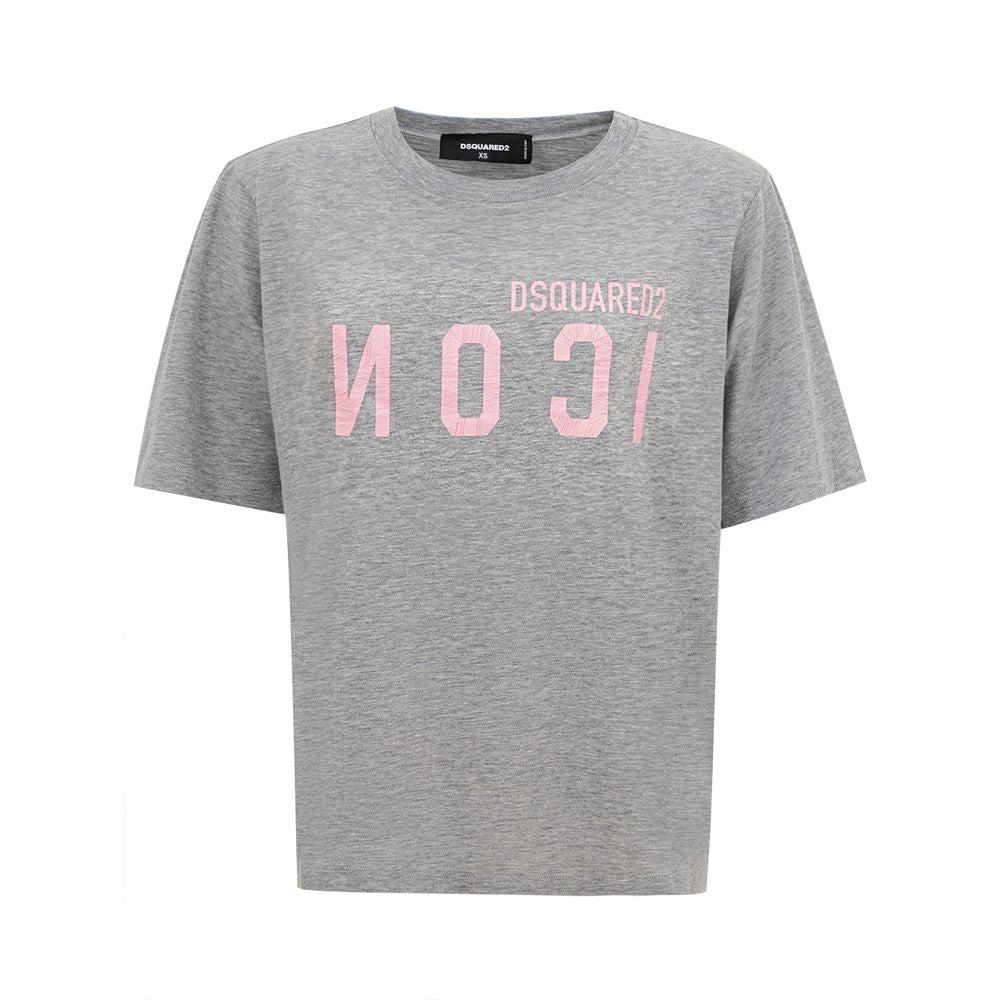 Dsquared² Gray Cotton T-Shirt Dsquared²