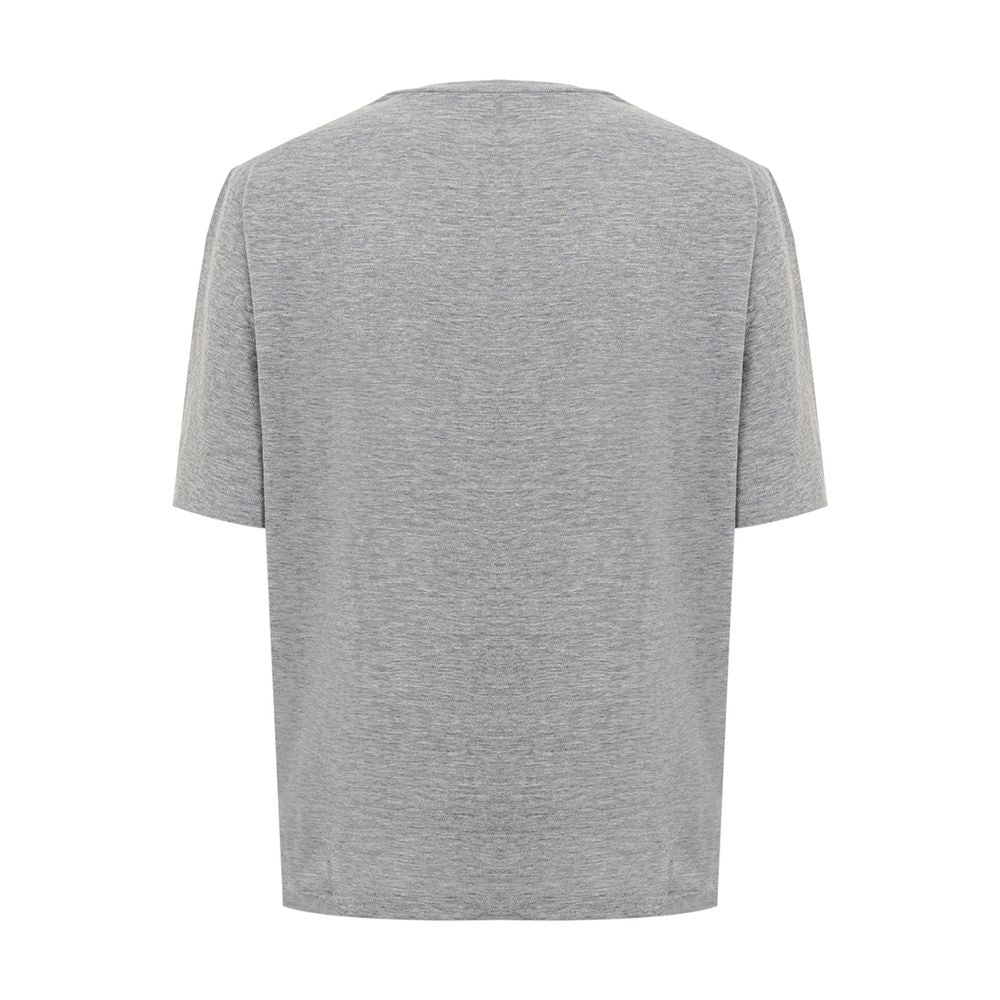 Dsquared²Dsquared² Elegant Gray Cotton Top for Women1728,67397976224,Brown,Dsquared²,New with tags,Tops & T-Shirts - Women - Clothing,Women,XS