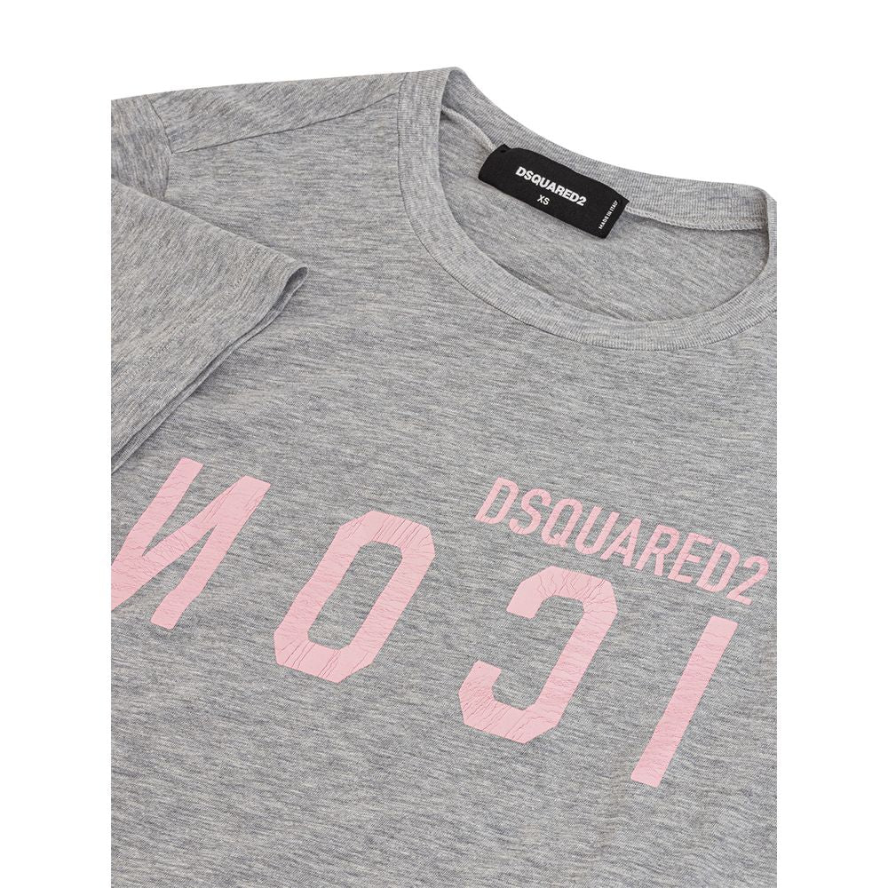 Dsquared²Dsquared² Elegant Gray Cotton Top for Women1728,67397976224,Brown,Dsquared²,New with tags,Tops & T-Shirts - Women - Clothing,Women,XS