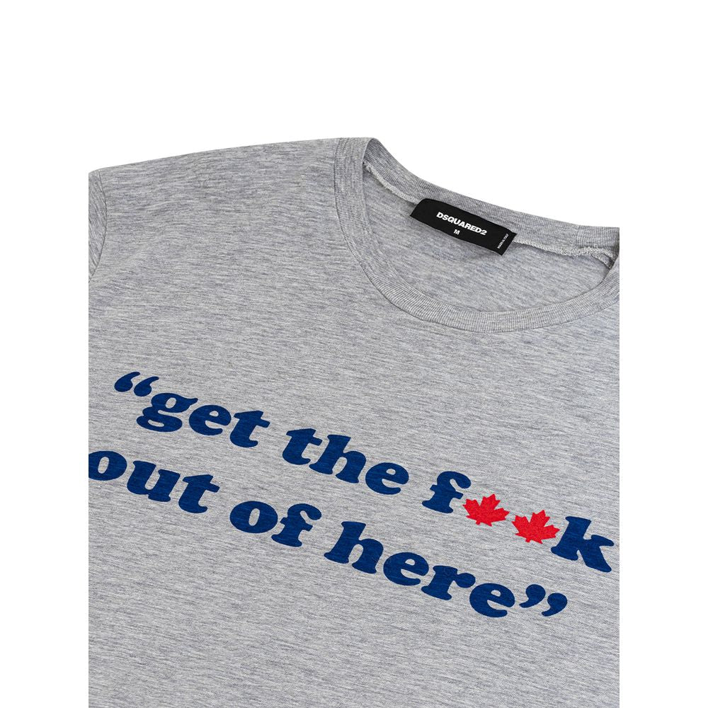 Dsquared² Gray Cotton T-Shirt Dsquared²