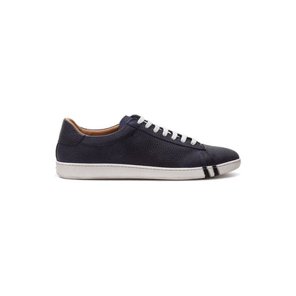 Bally Blue Leather Low Top Sneakers