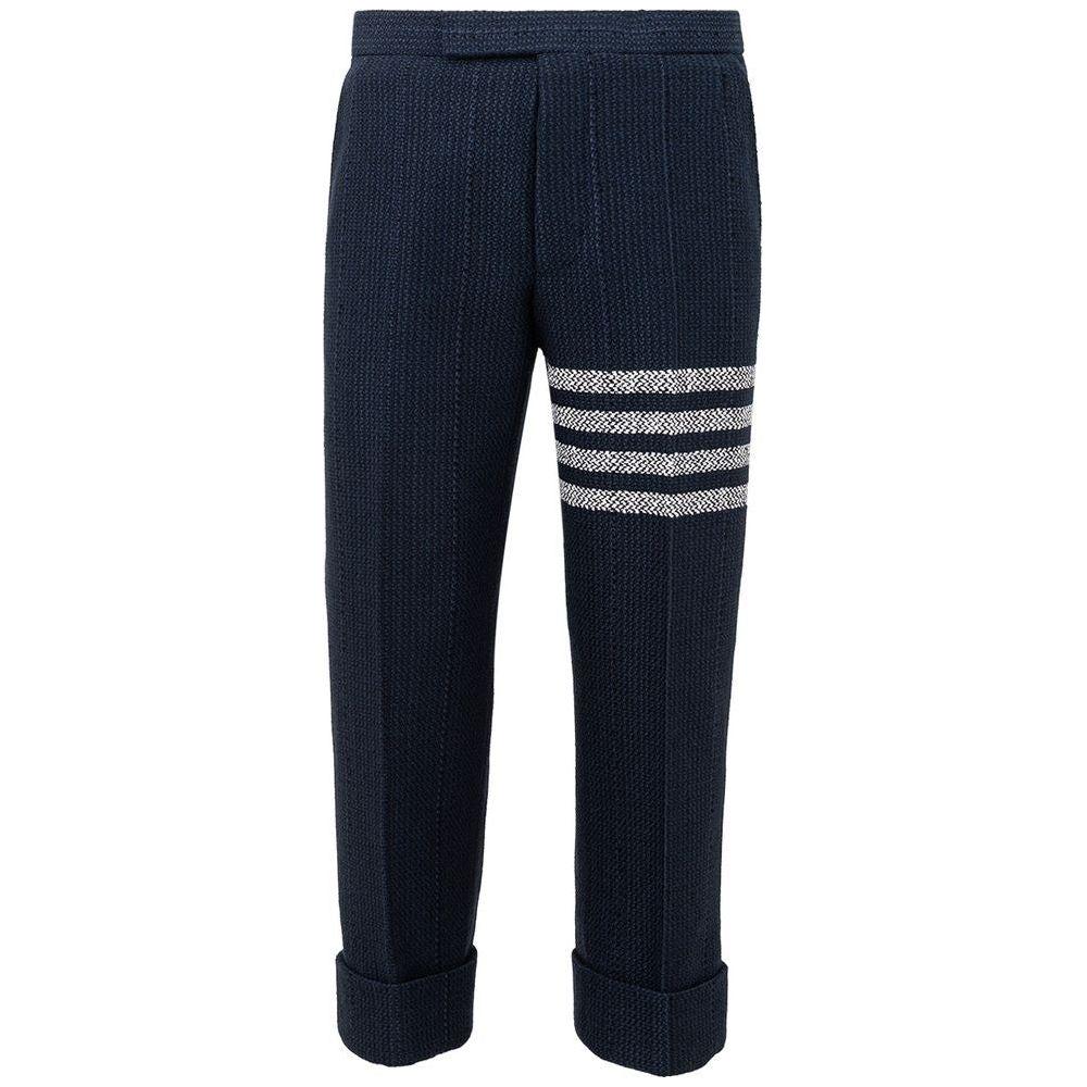 Thom Browne Blue Marabou Casual Pants
