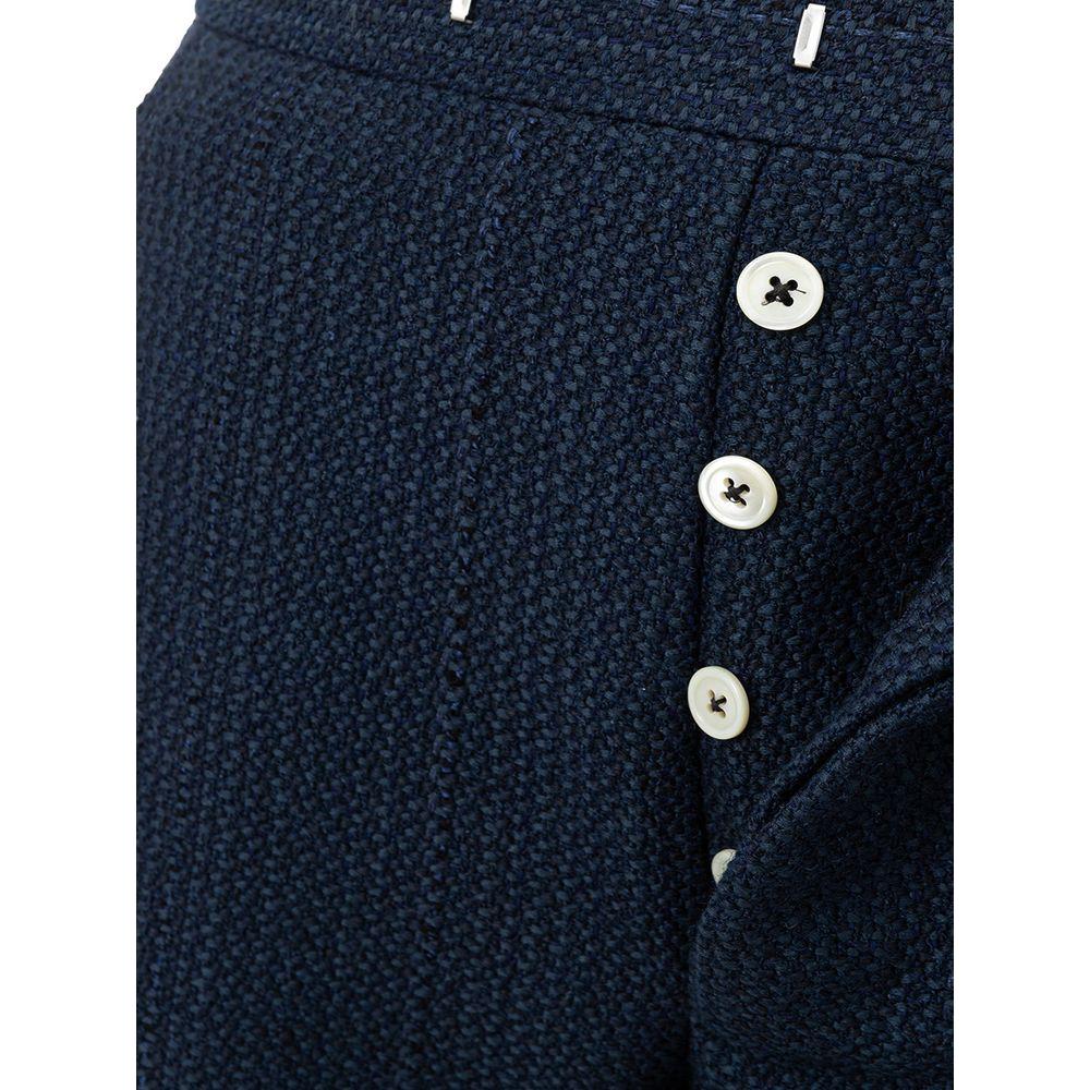 Thom Browne Blue Marabou Casual Pants
