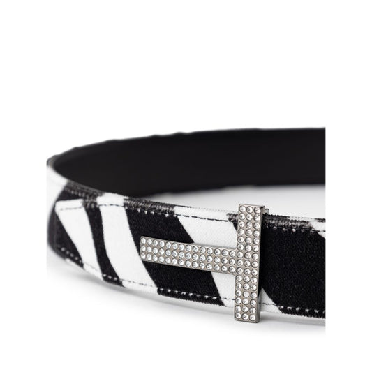 Tom Ford Black And White Leather Belt 1728,67397976224,75 cm / 30 Inches,85 cm / 34 Inches,Accessories,Belts - Women - Accessories,Black and White,New with tags,Tom Ford,Women,Women - Accessories Tom Ford TO-890766620009954-85 CM / 34 INCHES