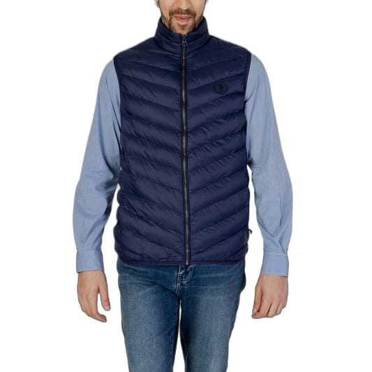 U.S. POLO ASSN. Blue Polyamide Sleveless Jacket U.S. POLO ASSN.