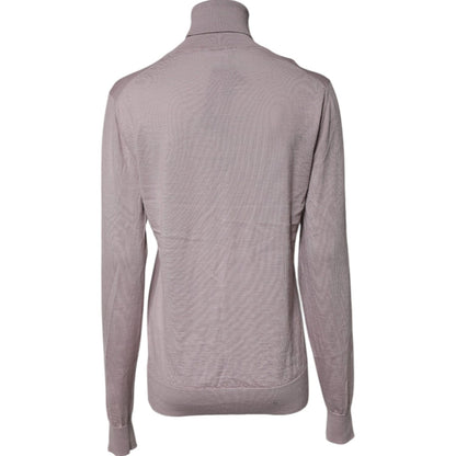 Dolce & Gabbana Brown Cashmere Turtleneck Pullover Sweater
