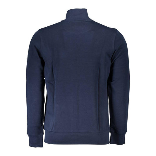 La Martina Blue Cotton Men Sweater