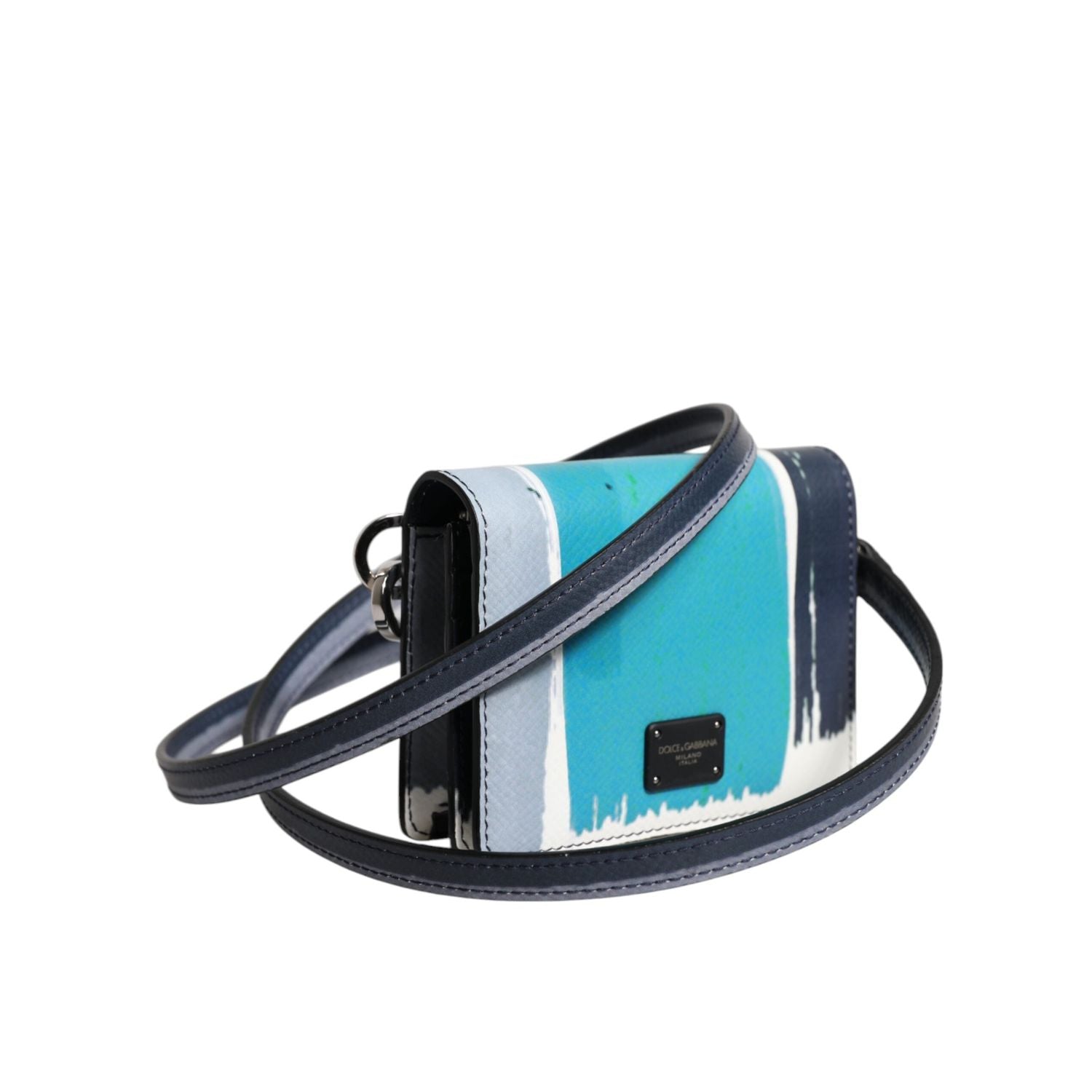 Dolce & Gabbana Multicolor Leather DG Logo Bifold Card Holder Wallet