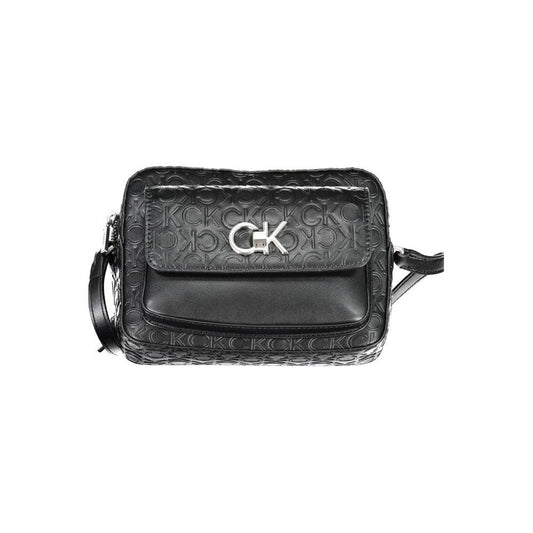 Calvin Klein Black Polyester Handbag Calvin Klein Dark Slate Gray