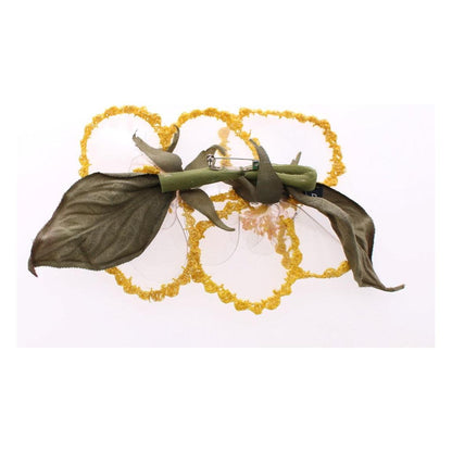 Dolce & Gabbana Floral Transparent HANDMADE Brooch Dolce & Gabbana