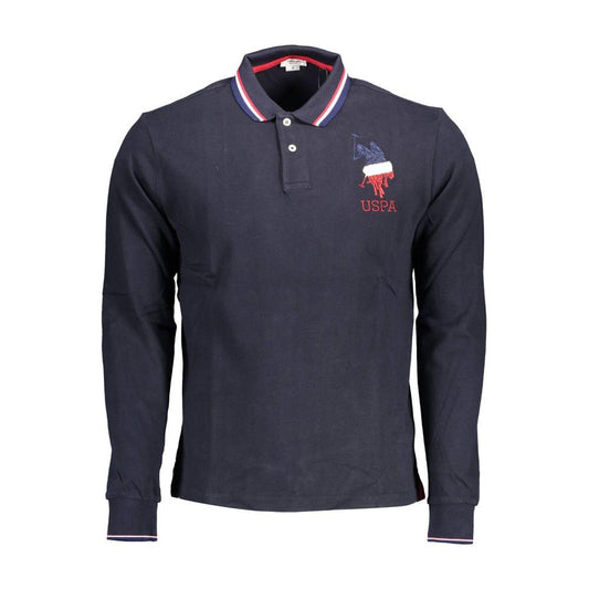 U.S. POLO ASSN. Blue Cotton Men Polo Shirt