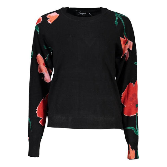 Desigual Chic Contrast Crew Neck Sweater
